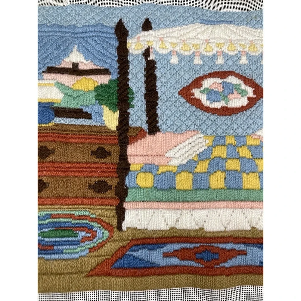 Vintage Paternayan Bedroom‎ Yarn Art Completed Craft 12x15